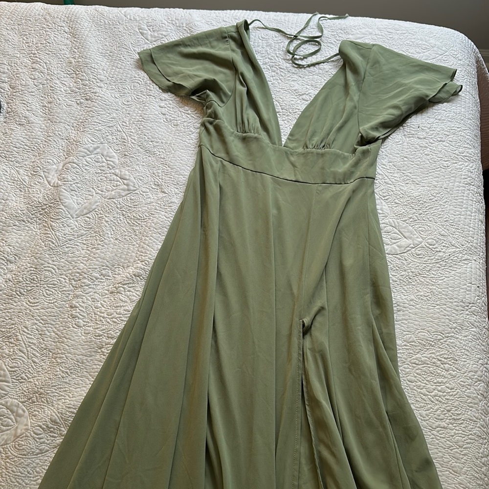 Bridesmaids dress! Sage Green from Lulu’s